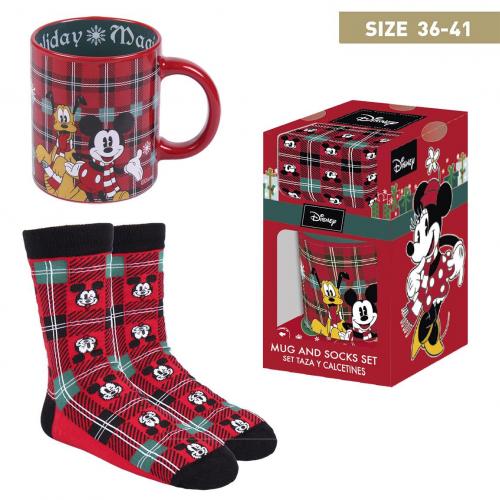 image Disney - coffret cadeau (Mug/Chaussettes taille 36-41) - Mickey 