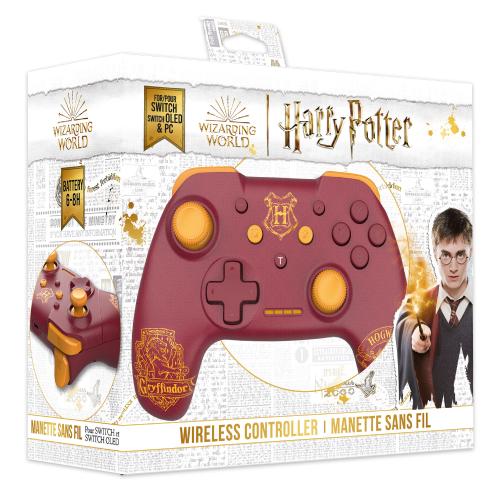 image Harry Potter - Manette Switch Sans Fil Câble 1M - Gryffondor - Rouge (emballage abî
