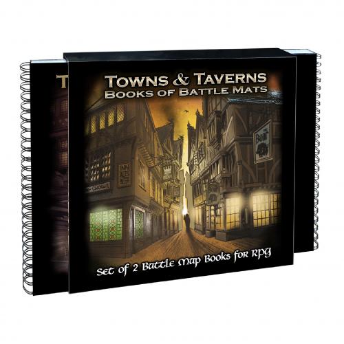 image Livre plateau de jeu : Pack de 2 livres Towns & Taverns (60x