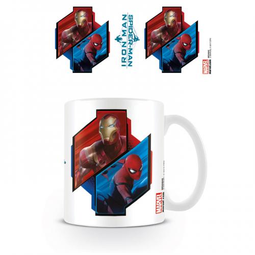image Marvel - Mug 320ml - IronMan / SpiderMan