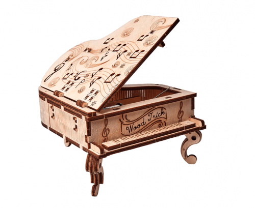 image Mécanisme 3D en bois - Grand Piano (boite à musique) - 36 pcs