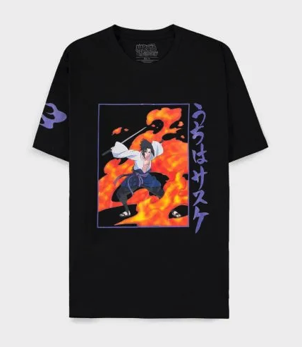 image Naruto – T-Shirt Homme Loose Fit -Sasuke Taille S