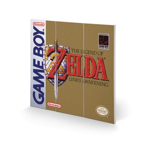 image Nintendo- Gameboy- Tableau en bois- Zelda- 30x30cm