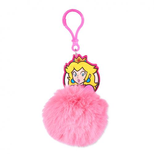 image Nintendo- Super Mario- Porte clé pompon- Princess Peach