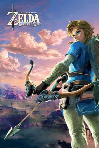 image ZELDA BREATH OF THE WILD- Maxi Poster - Hyrule paysage - 61c