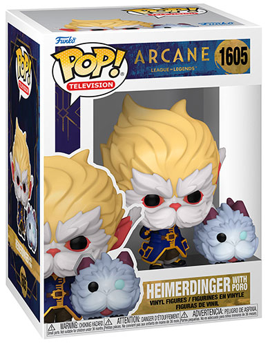 image principale pour Arcane : League of Legends - Funko POP 1605 - Heimerdinger avec Poro