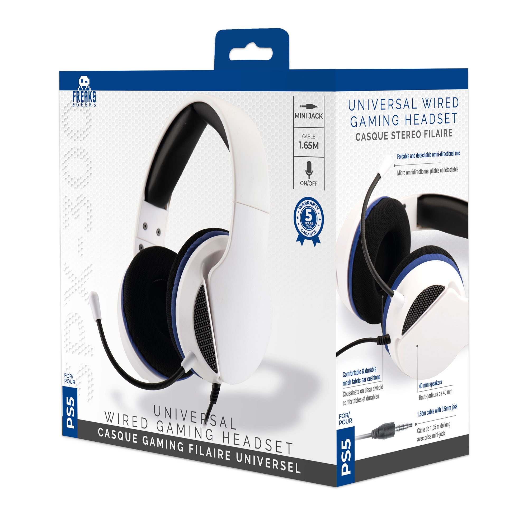 image principale pour Casque Playstation 5 / Universel SPX-300 - Blanc et Noir