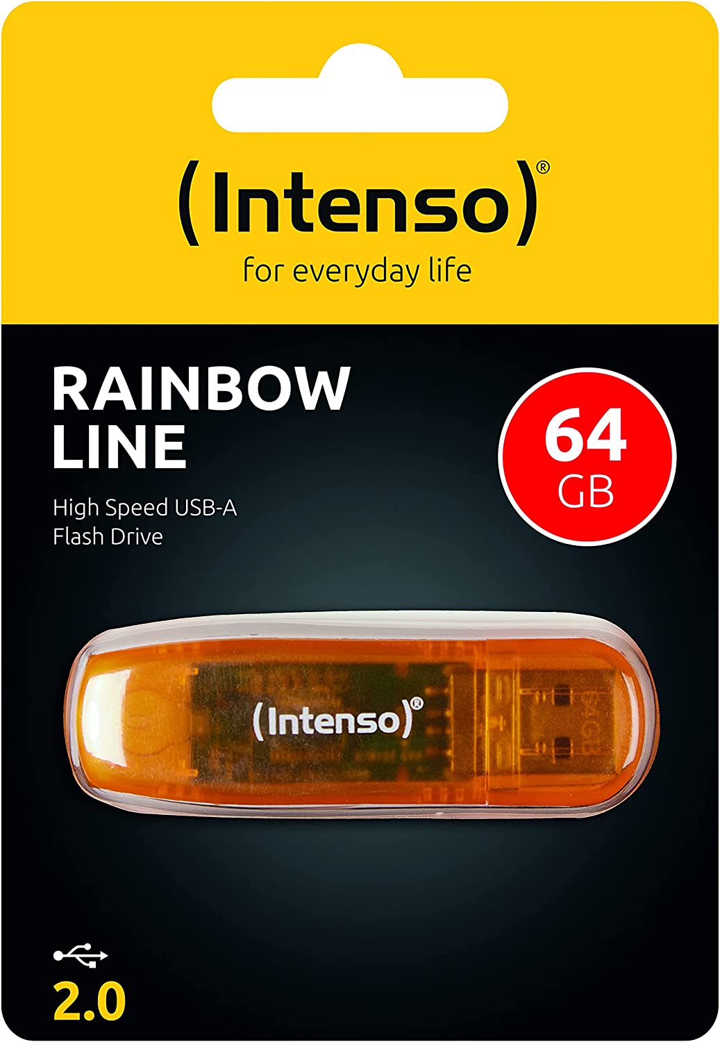 image principale pour Clé USB 64Go 2.0- Rainbow line - Intenso 