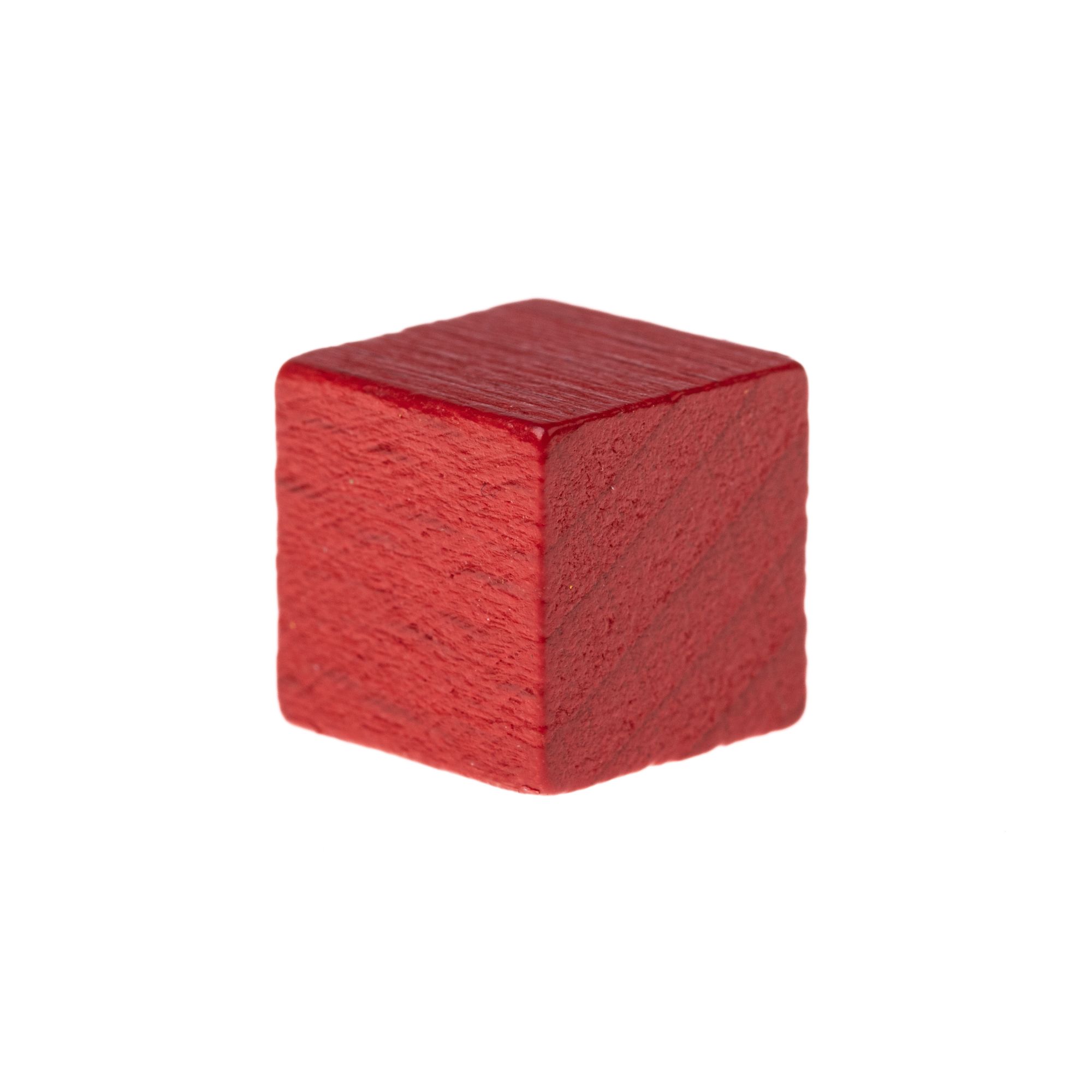 image principale pour Cube en bois- 10mm- Rouge