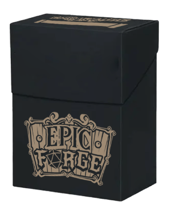 image principale pour Deck Box Epic Forge 80 cartes Noir/Doré