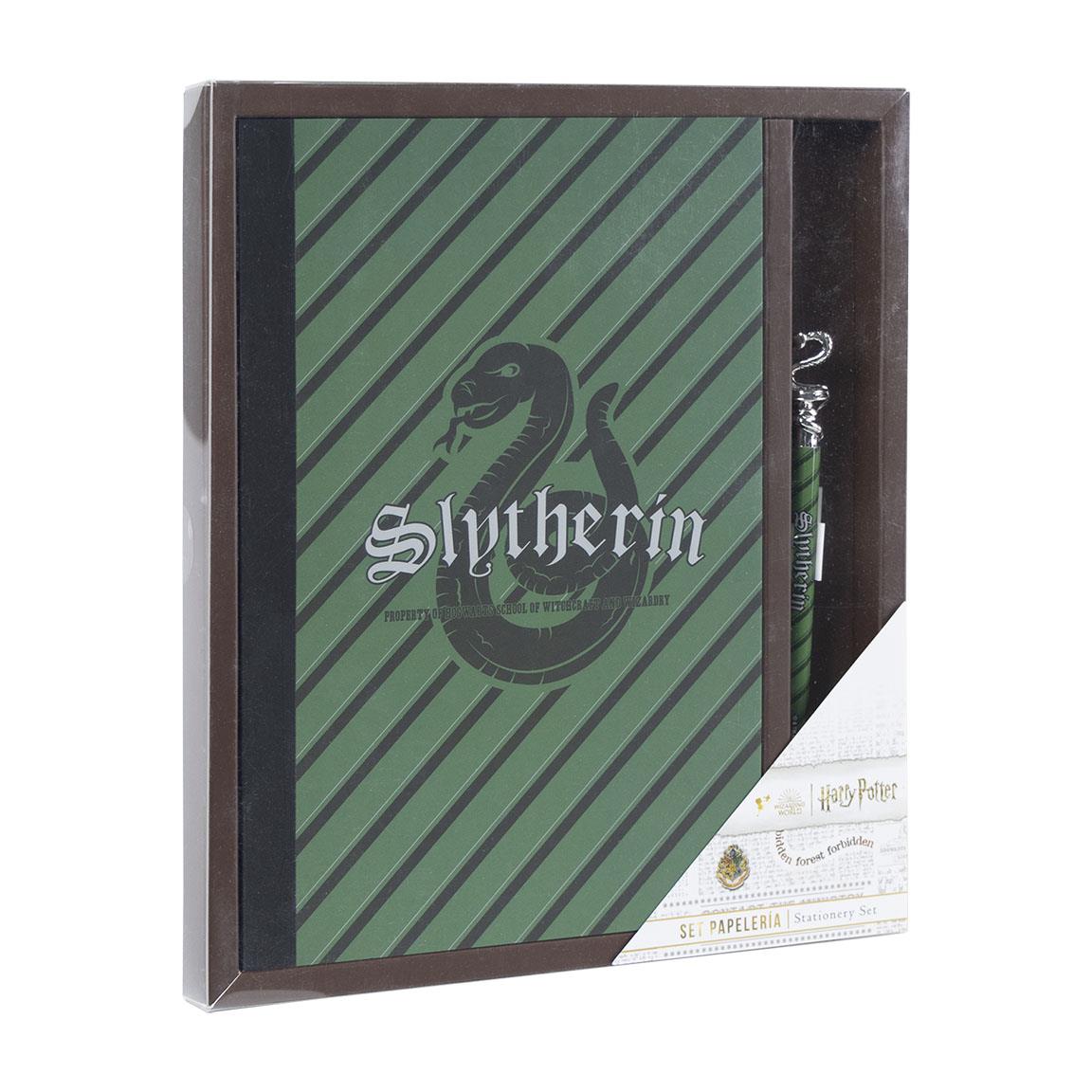 image principale pour HARRY POTTER -set papeterie avec stylo - Slytherin