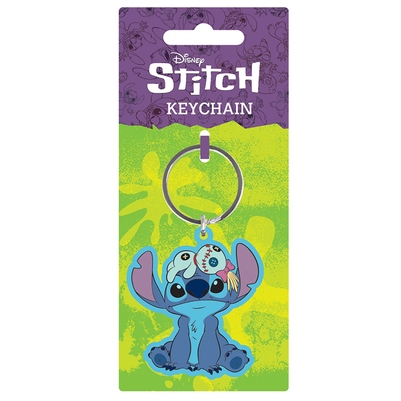 image principale pour Lilo&Stitch -Porte-clé PVC- Stitch avec scrump