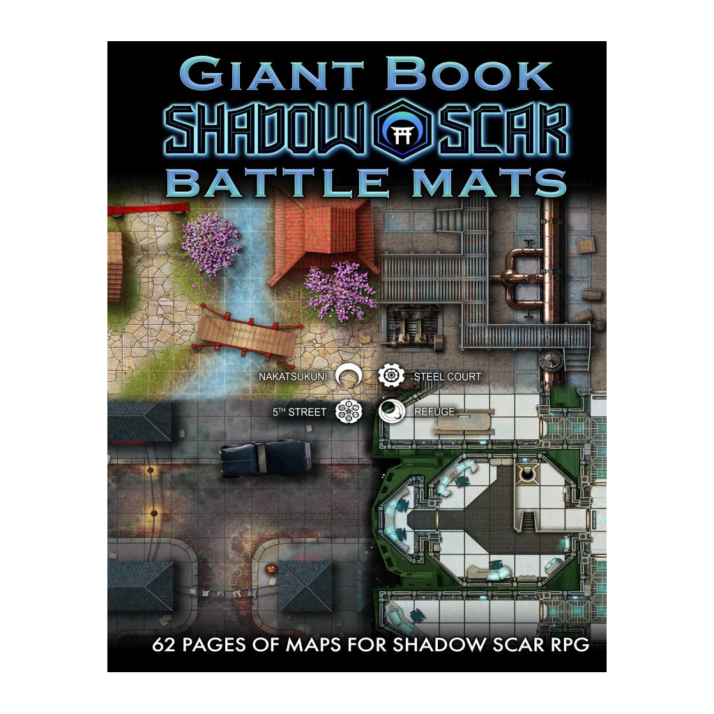 image principale pour Livre plateau de jeu : Giant Book of Shadow Scar Battle Mats (A3)