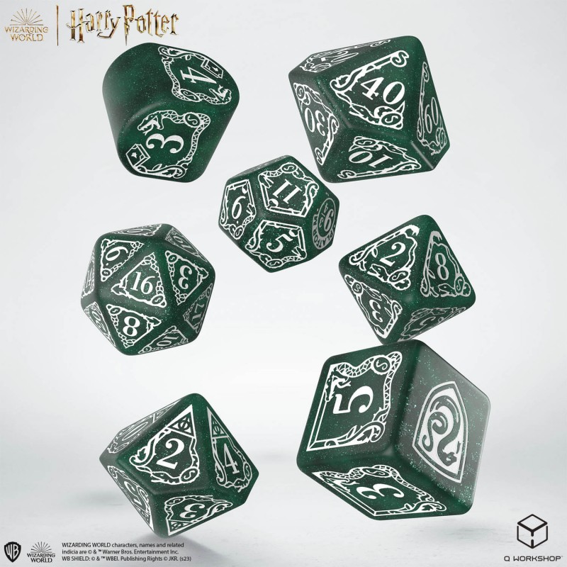 image principale pour Lot de 7 dés- Harry Potter- Serpentard