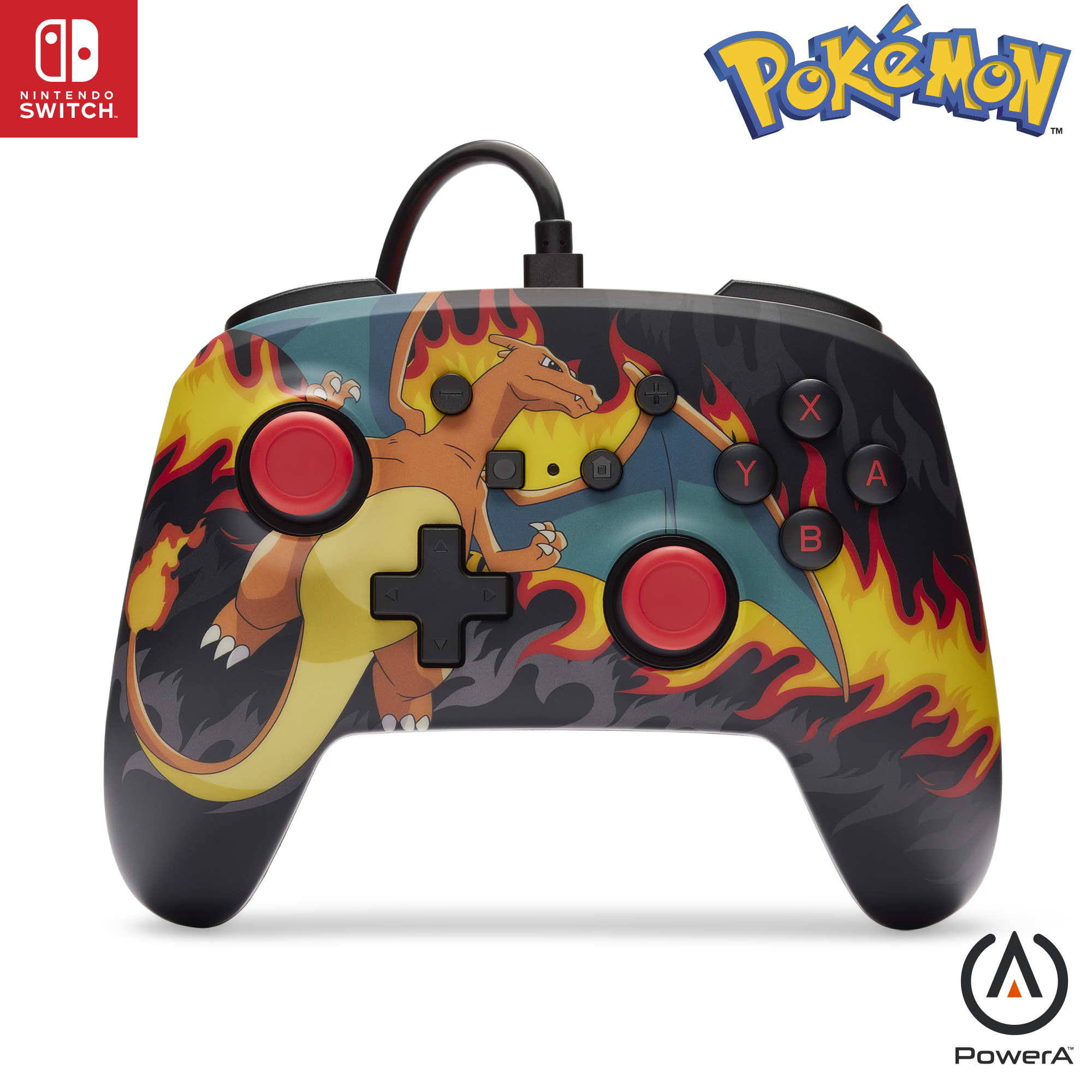 image principale pour Manette Améliorée pour Switch - Pokémon - Dracaufeu- Tempete