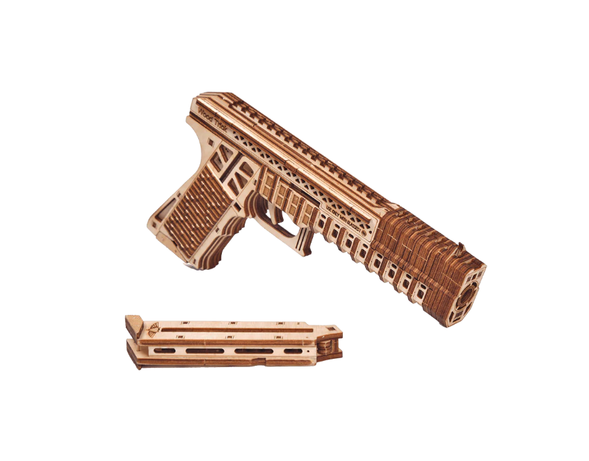 image principale pour Mécanisme 3D en bois - Defenders gun - 256 pcs