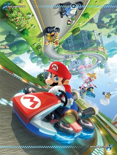 image principale pour Nintendo - Impression d'art - Mario Kart 8 (30x40)