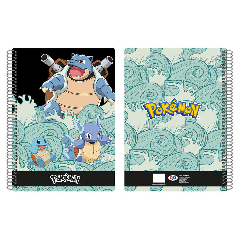 image principale pour Pokémon - Cahier A4 Carrés 4mm - Carapuce Evolution