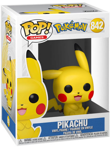 image principale pour Pokémon- Funko POP 842 - Pikachu Assis