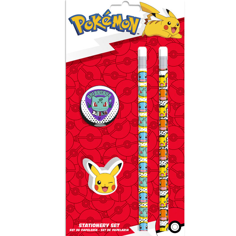 image principale pour Pokémon -set papeterie - Pikachu