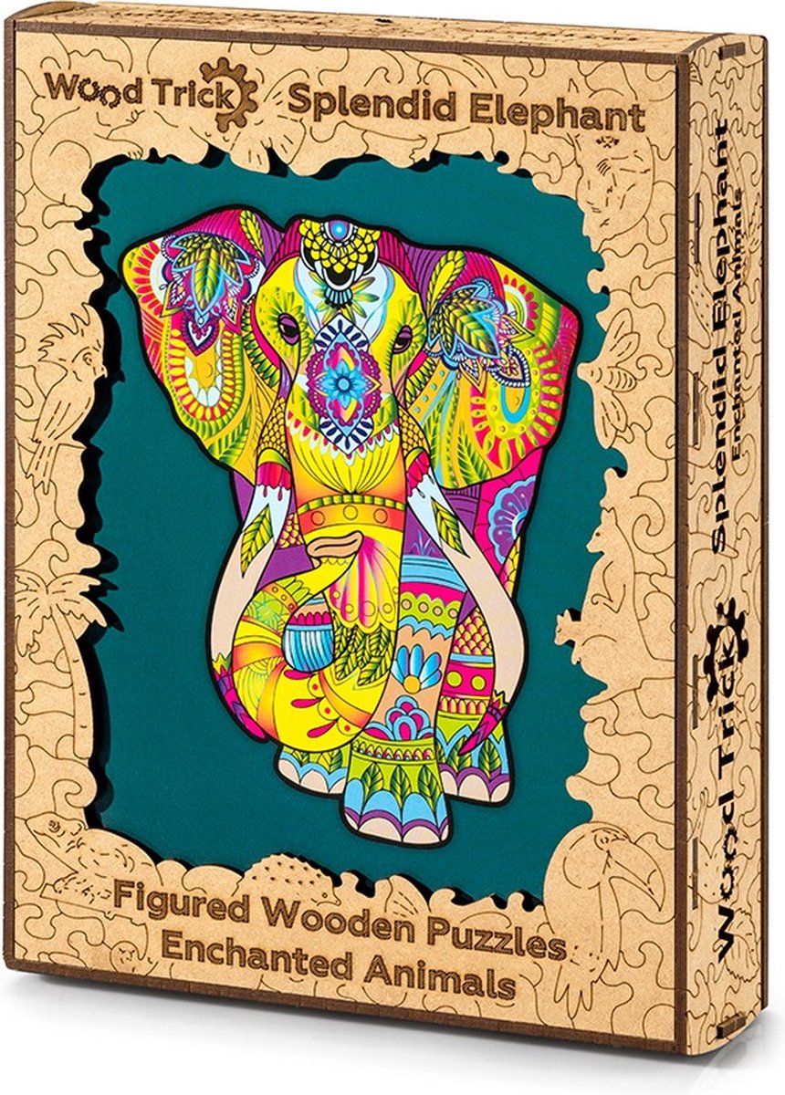 0€01 sur Puzzle 125pcs en bois l'éléphant pour enfants et adultes _  Multicolore - Puzzle - Achat & prix