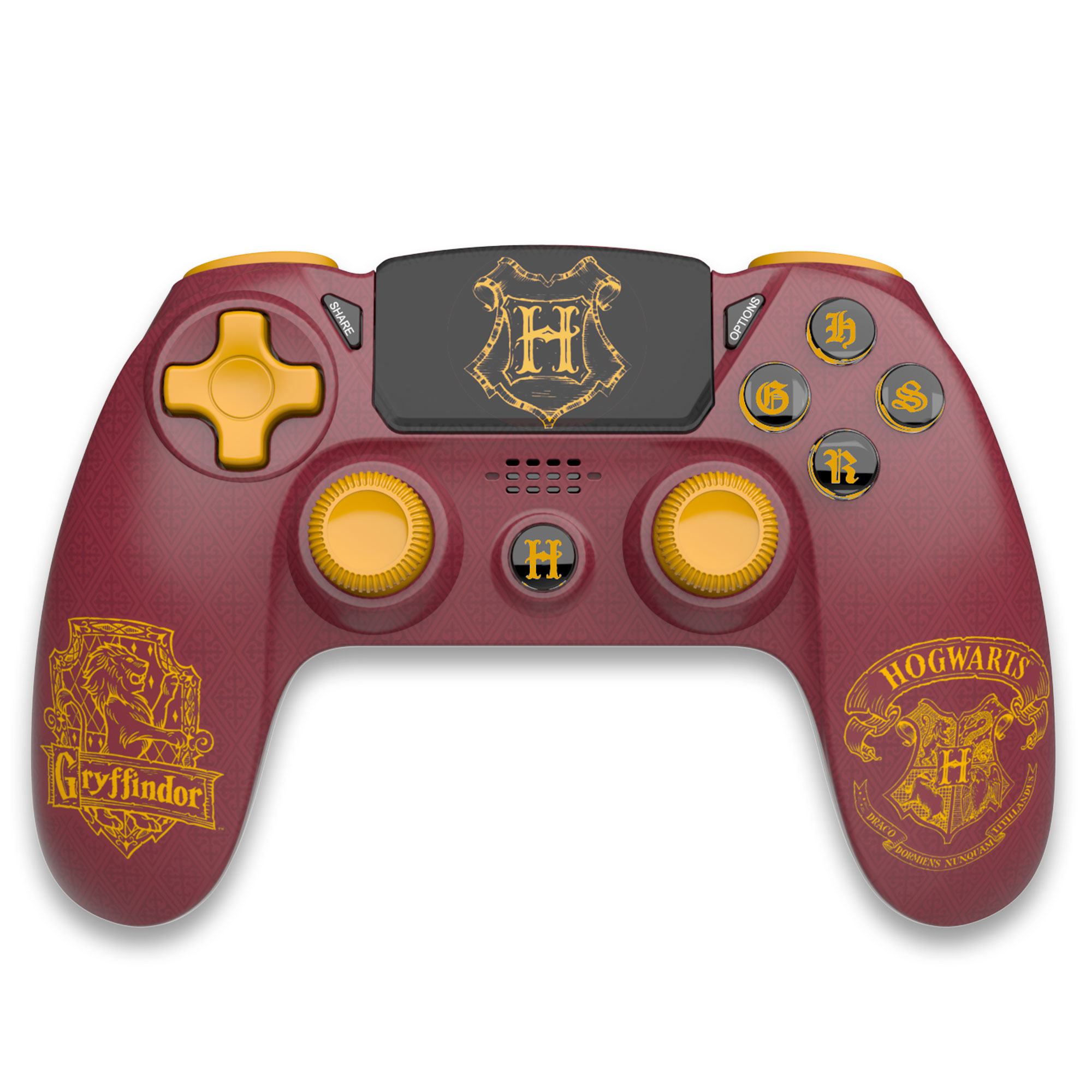 image principale pour Harry Potter - Manette Sans Fil PS4 - Prise Jack - Boutons Lumineux - Gryffondor - Rouge 