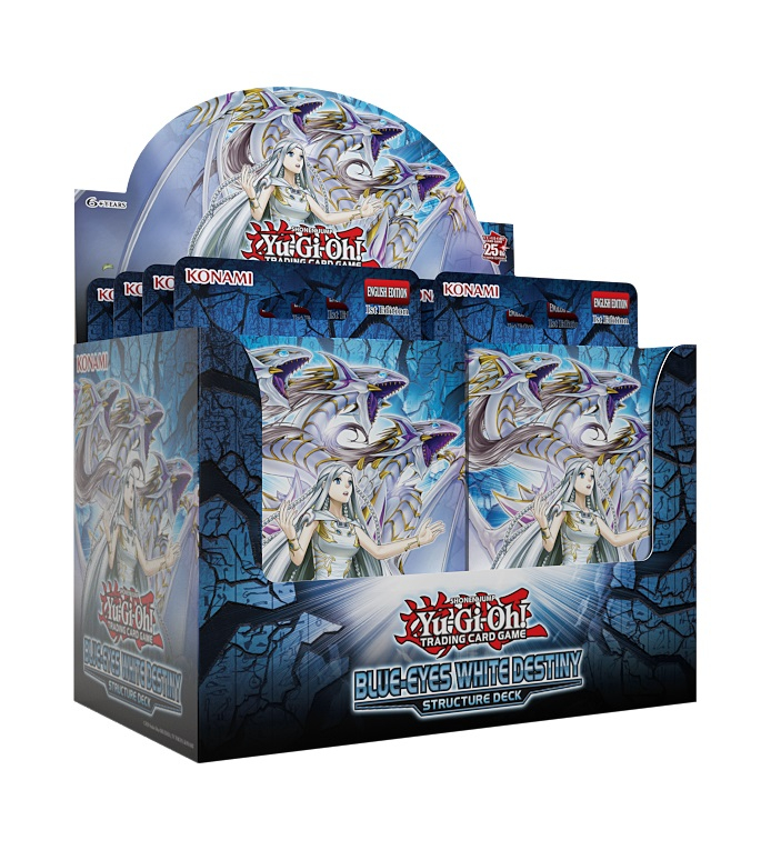 image principale pour Yu-Gi-Oh! JCC - Display de Deck de structure Blue-eyes white destiny (8 decks)