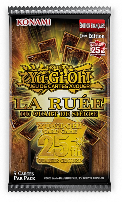 image principale pour Yu-Gi-Oh! JCC – FR Pack de booster La Ruée du Quart de Siècle (Blister cartonné)