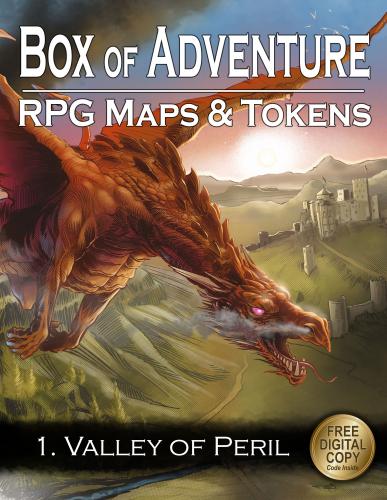 image Livre plateau de jeu : Box of Adventure - RPG Maps & Tokens -1. Vallée du péril (sa