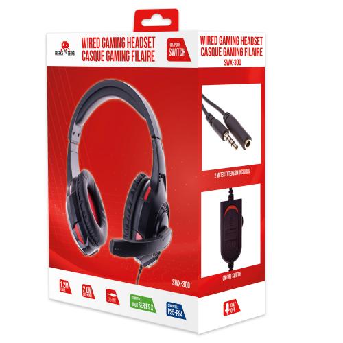 image principale pour Casque double SWX-300 PS4/PS5/XBOXONE/SeriesX/SWITCH noir + Micro