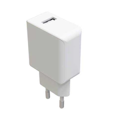 image Chargeur Embout secteur - 2,1A 5V 1 USB - Blanc -  Vrac (Sans Emballage)