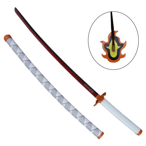 Katana ornementale – Inspiré de Rengoku Kyojuro (Demon Slayer)