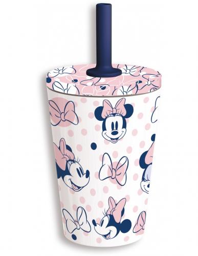 image Disney - Mug thermique Inox 360 ml avec paille en silicone - Minnie