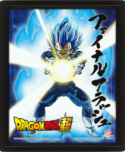 Dragon Ball Super - Poster 3d lenticulaire- Overpowered team up (23,5 x 28,5 cm)