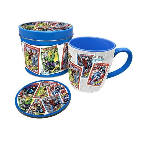 image Marvel- Mug et sous-verre en Etain- COLLECTORS CARDS