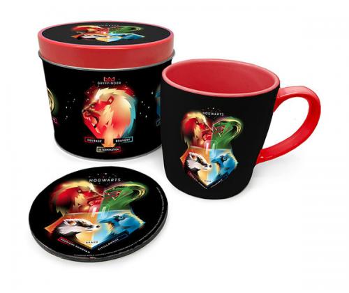 image Harry Potter- Mug et sous-verre en Etain- Crests Magical (emballage abîmé)