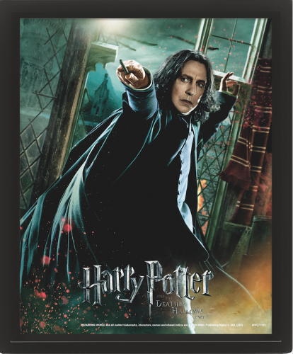 image Harry Potter- Poster 3d lenticulaire- DEATHLY HALLOWS SNAPE 