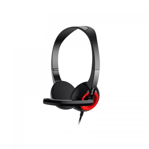 HAVIT - Casque filaire et Micro - Noire et Rouge