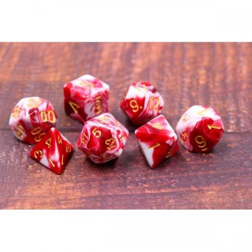 Lot de 7 dés multiformat – Cherry Cream