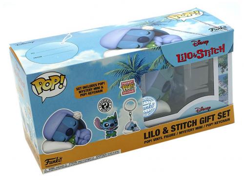 Lilo&Stitch - Pack Cadeau Funko Pop 626 - Stitch (Funko, porte-clé et mini funko mys