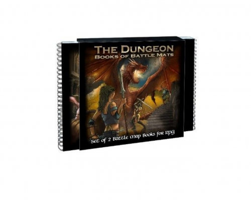 image Livre plateau de jeu : Pack de 2 livres Dungeon Book modulaires (60cmx60cm) (emballag