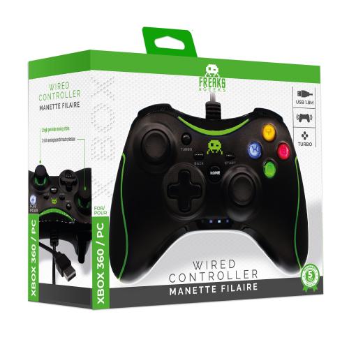 Manette Filaire Noire pour Xbox 360 / Windows 10