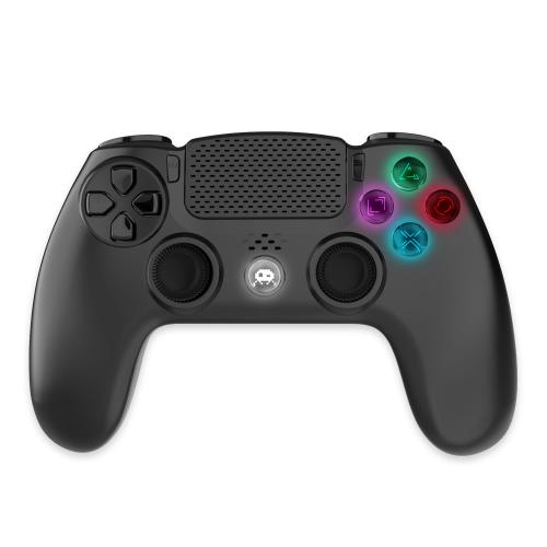 Manette Sans Fil Noire pour PS4 Avec Prise Jack pour casque et boutons lumineux