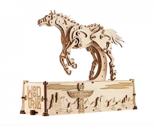 Mécanisme 3D en bois - Mustang mécanique -  628 pcs