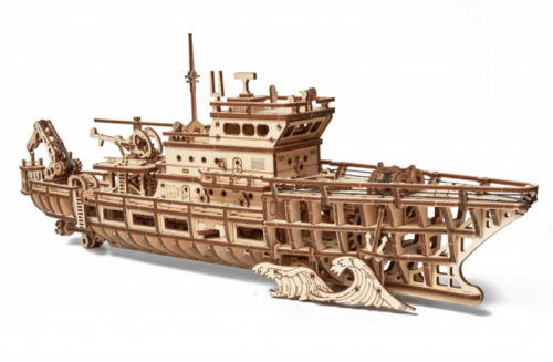 image Mécanisme 3D en bois - Yacht d'exploration - 565pcs