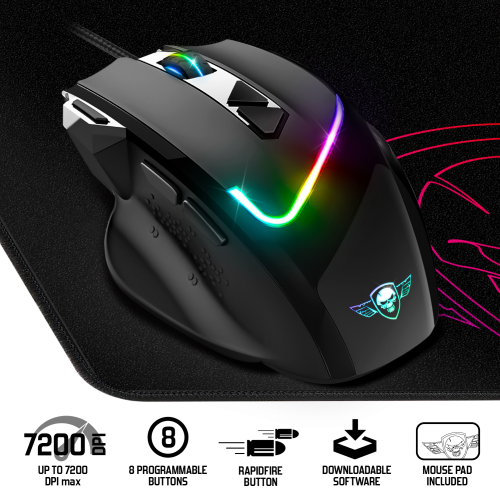 pack PRO M3 RGB (Souris PRO M3 RGB + Tapis de Souris)