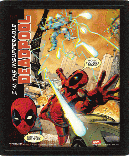 image Deadpool- Poster 3d lenticulaire- Attack(20x25cm)