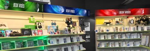 Plaque magnétique pour ILV- Jeux Vidéo Bleu- 100x15cm