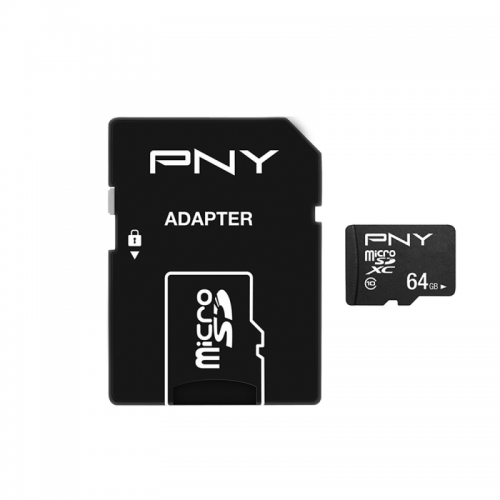 image principale pour PNY performance Plus 64Go - Micro SDHC + Adaptateur