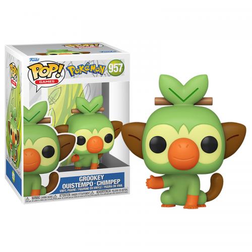 image principale pour Pokémon- Funko POP 957 - Grookey (Ouistempo/chimpep)